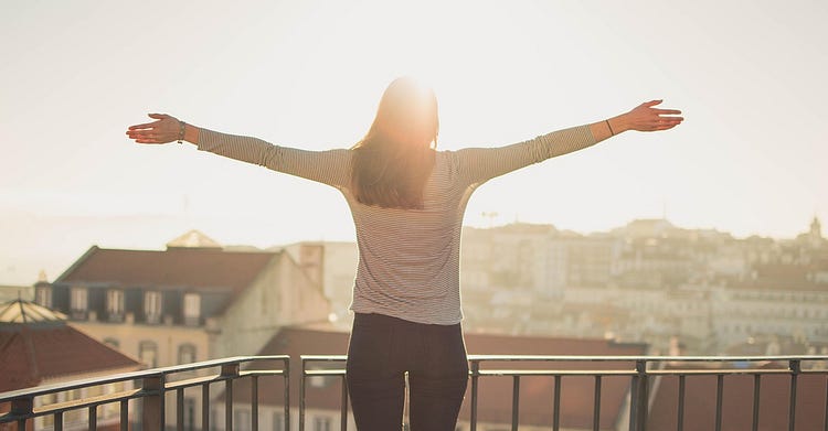 Calm mindset and inner peace during spiritual growth